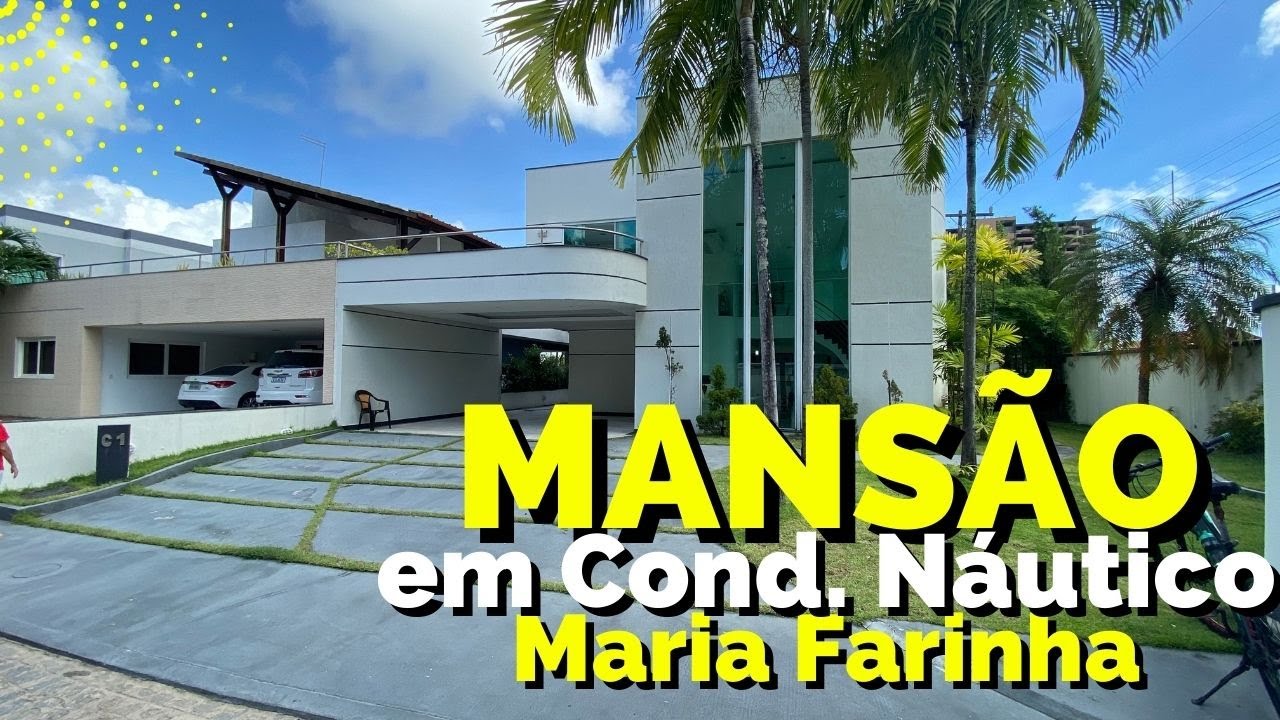 ✅ MANSÃO EM COND. NÁUTICO/MARINA I RIO TIMBÓ I MARIA FARINHA, PAULISTA-PE - R$ 2.500.000,00.