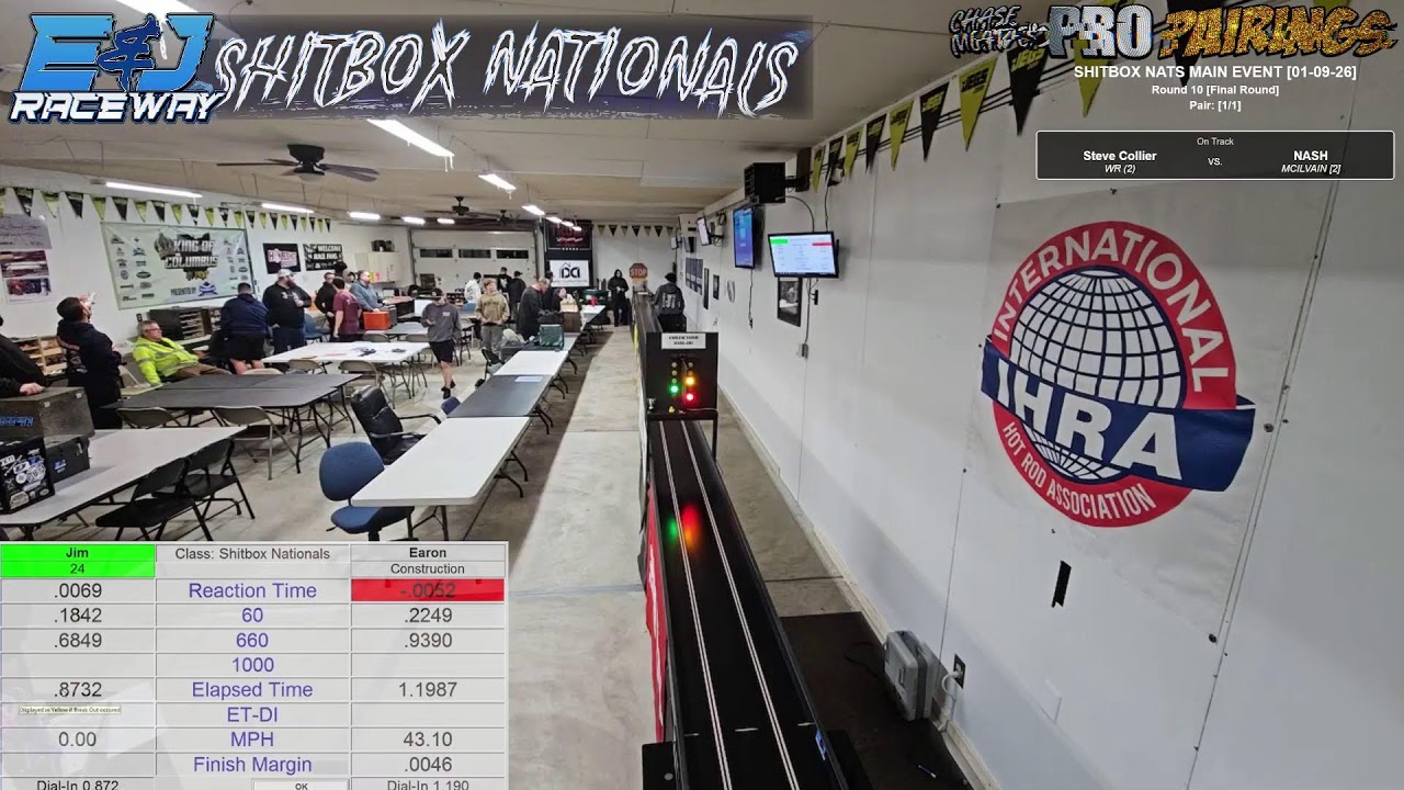 🔴 #SlotCarDrags 💩Sh*tbox📦 Nationals Main Event at E&J Raceway