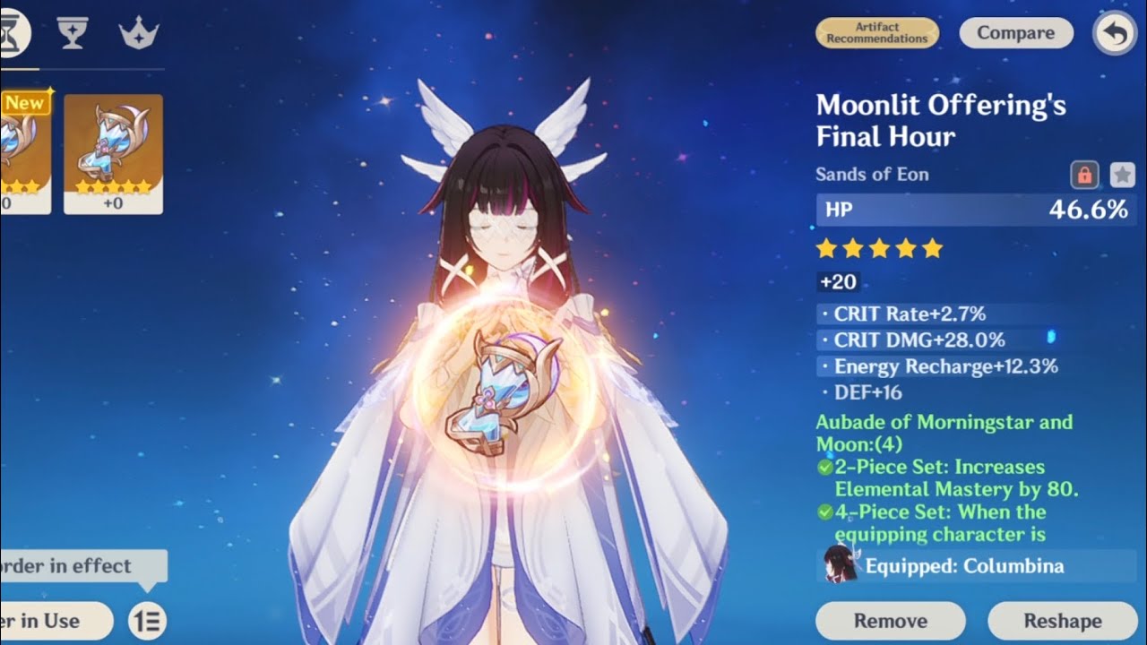 trying my latest electro lunar team with columbina