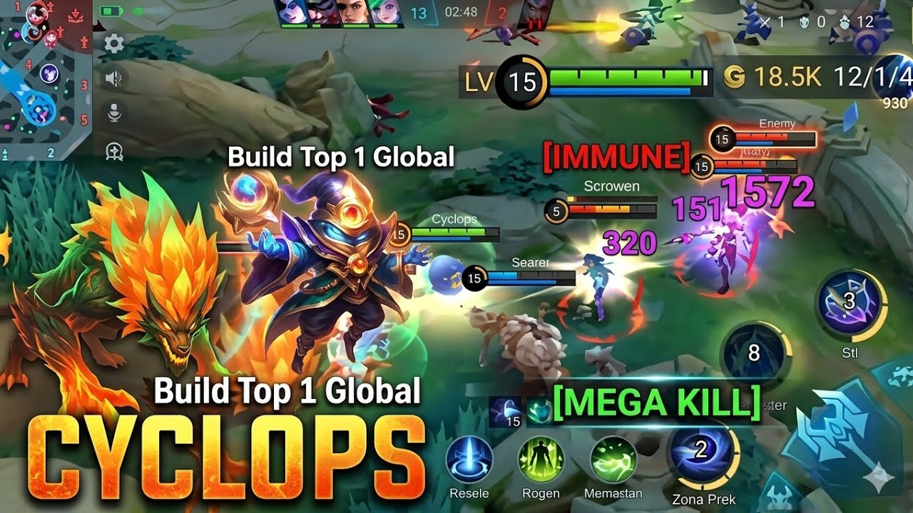 Kemenangan hero Cycolps | mobile legend 🔥mobilelegends #mlbb #mlbbcreatorcamp #mlbbindonesia 