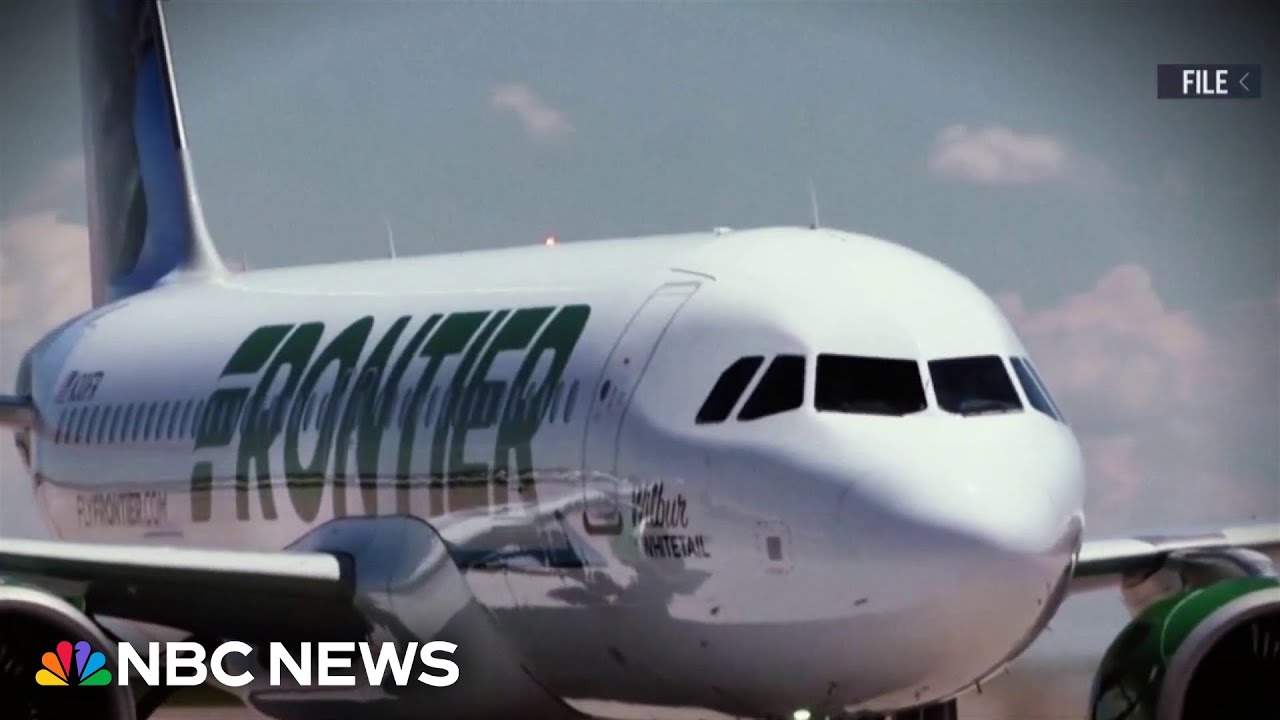 Dramatic video shows moment Frontier Airlines flight hits trespasser on runway