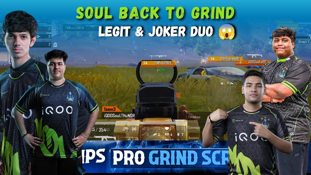 iQOOSOUL Back To Grind With Thunder | Soul Nakul Improving IGL Decision | Legit & Joker Domination