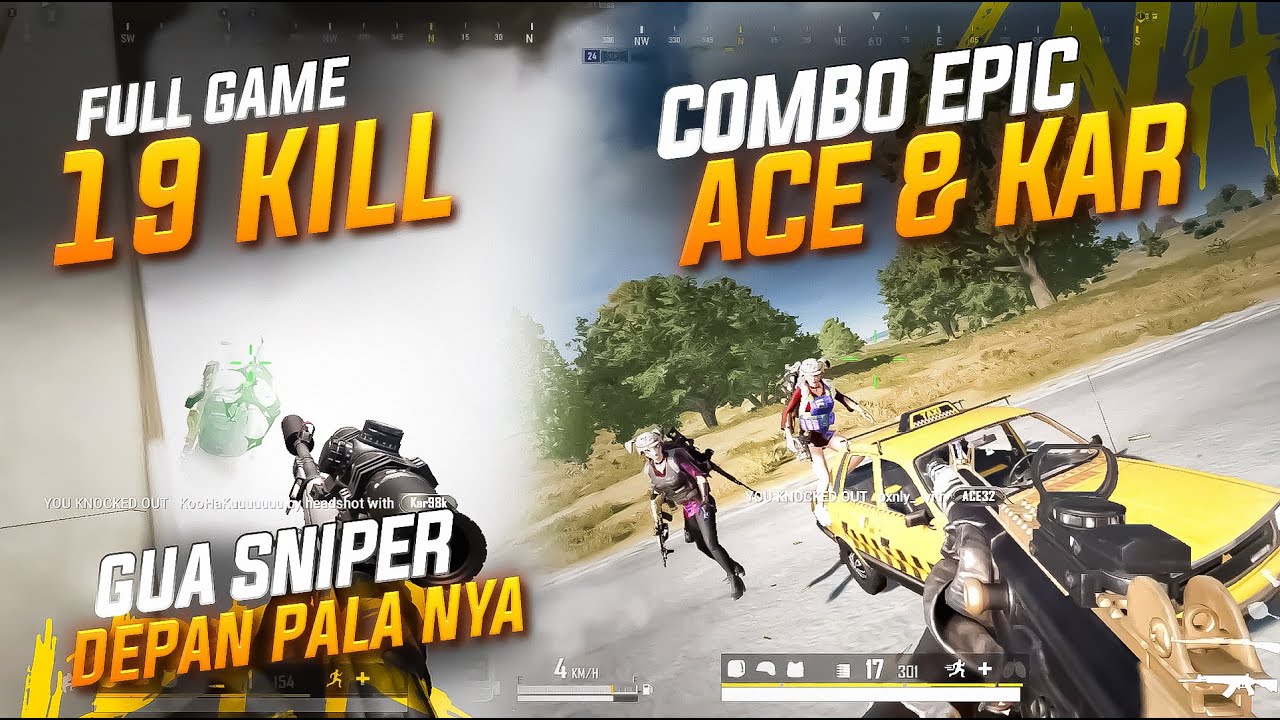 BARU NYOBAIN COMBO INI LANGSUNG PANEN KILL !! GUA SNIPER DEPAN KEPALA NYA !! #pubg