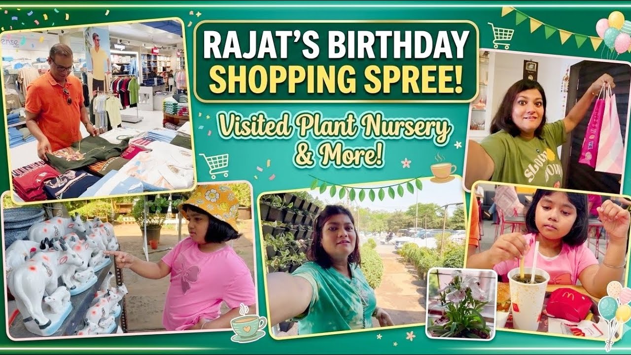 Hubby’s Birthday Shopping Spree at Shoppers Stop,Beautiful DIY & Plant nursery Visit in Navi Mumbai 