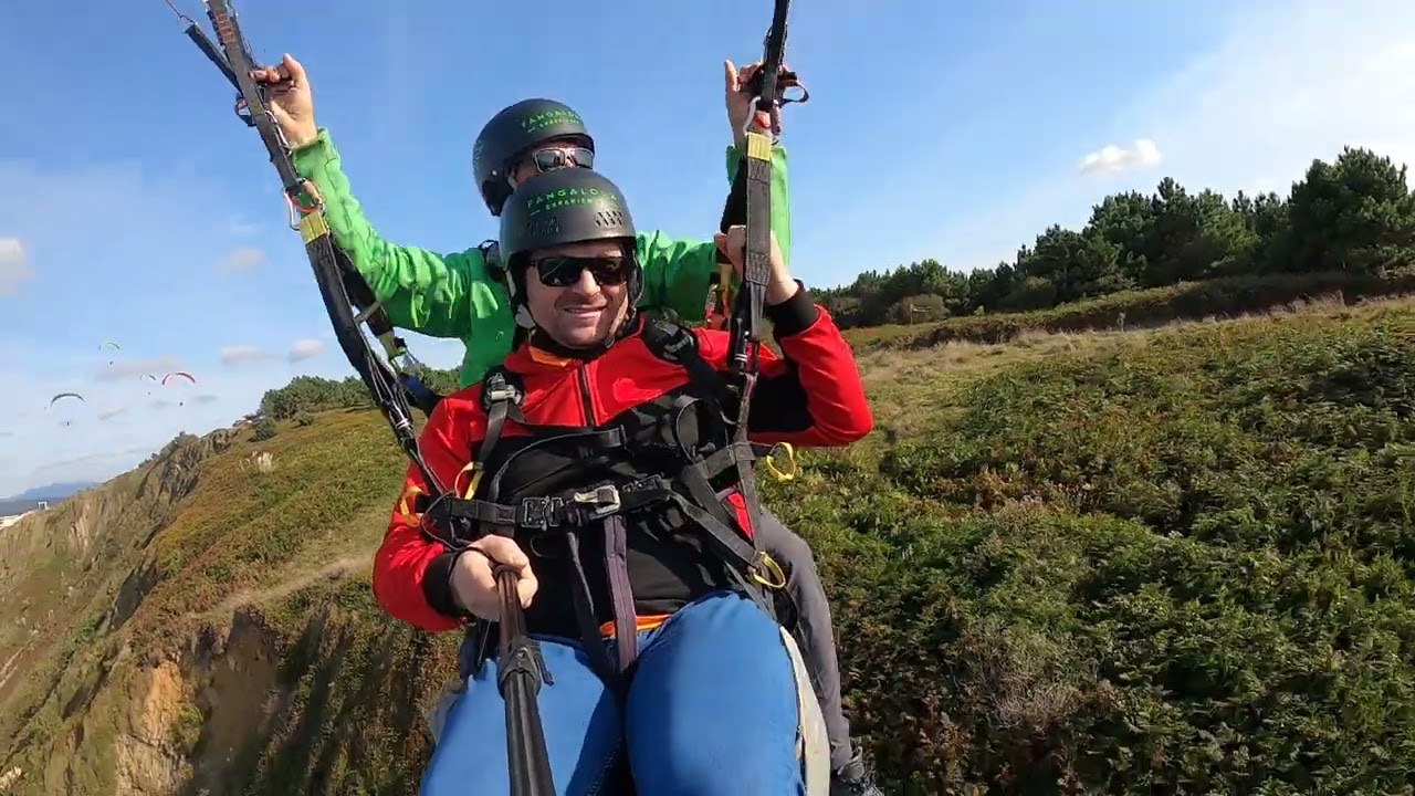 tandem parapgliding in sopela