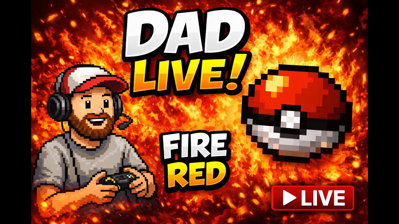 Can a Dad Beat Pokémon FireRed? Let’s Find Out! 😂🔥