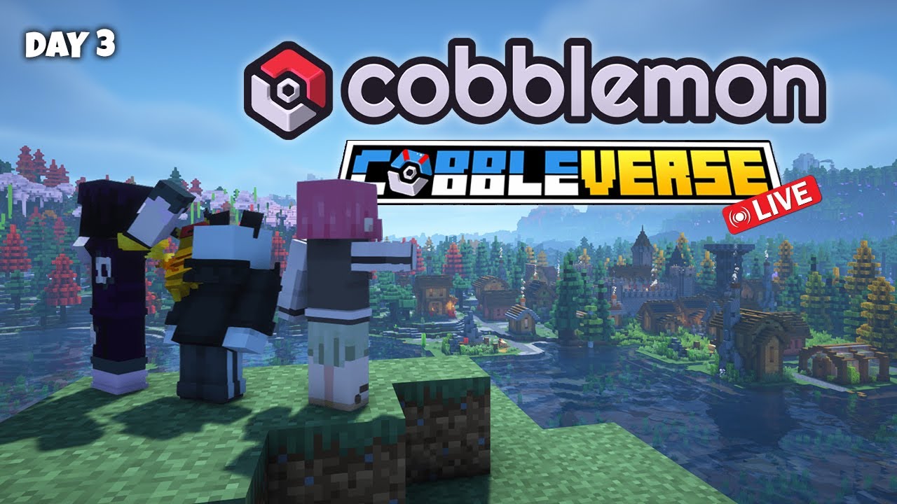 A Very Scuffed Cobblemon Live Stream for Cobbleverse!! (DAY 3)