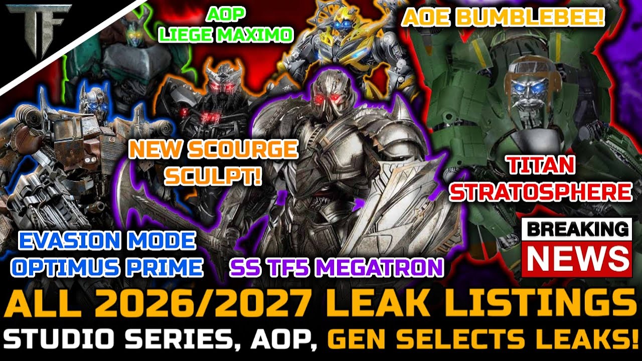 Full Transformers Movie Studio Series, Age Of The Prime Leak Listings for 2026 & 2027! - TF News