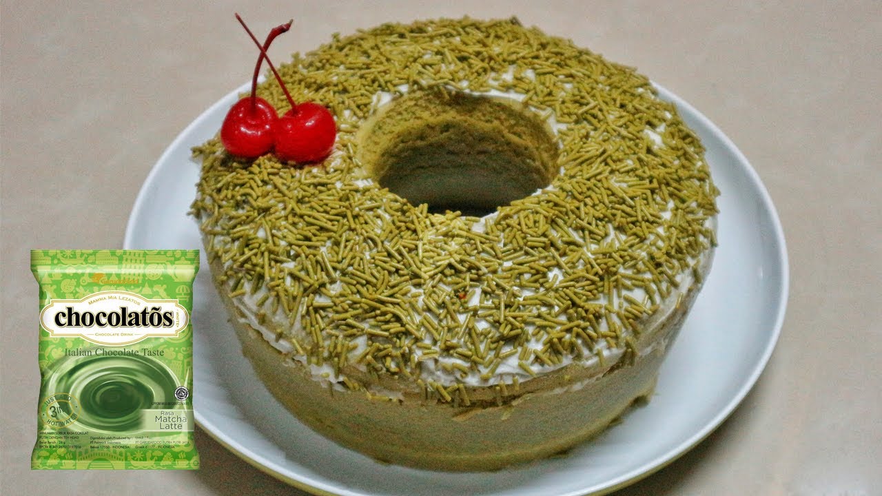 RESEP BOLU KUKUS CHOCOLATOS MATCHA | 2 TELUR SUPER LEMBUT | TAKARAN SENDOK