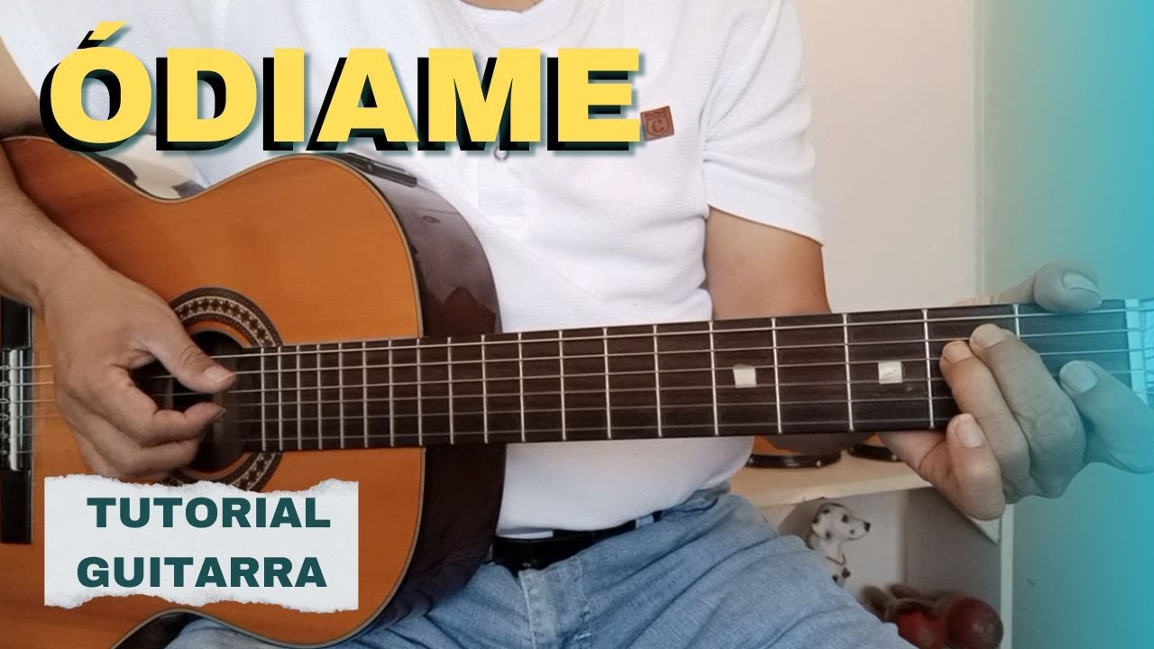 Como tocar Ódiame en guitarra de Julilo Jaramillo