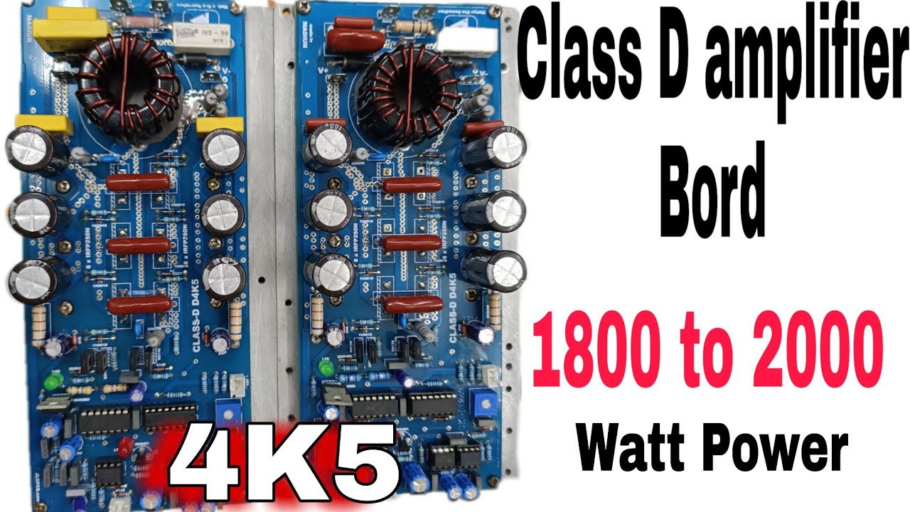 Professional Class D 4K5 Audio Board 1800 To 2000 Watts