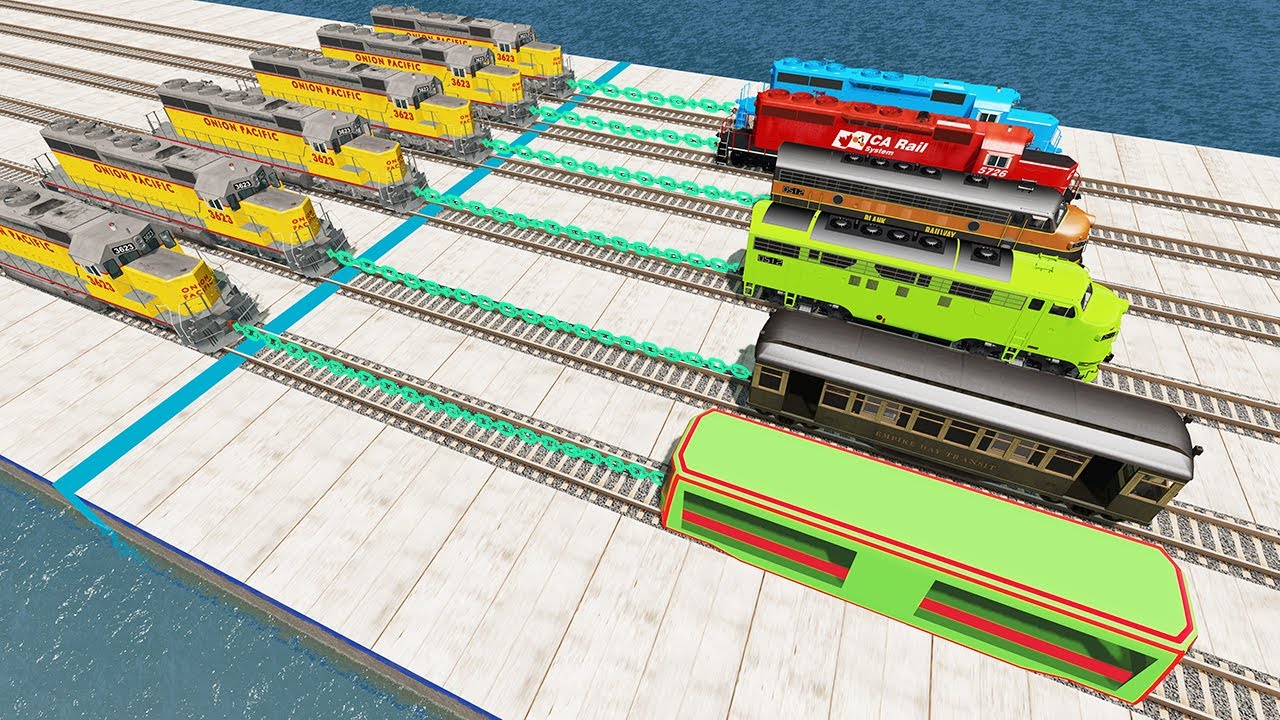 Trains Pull Train Championship  - BeamNG Drive
