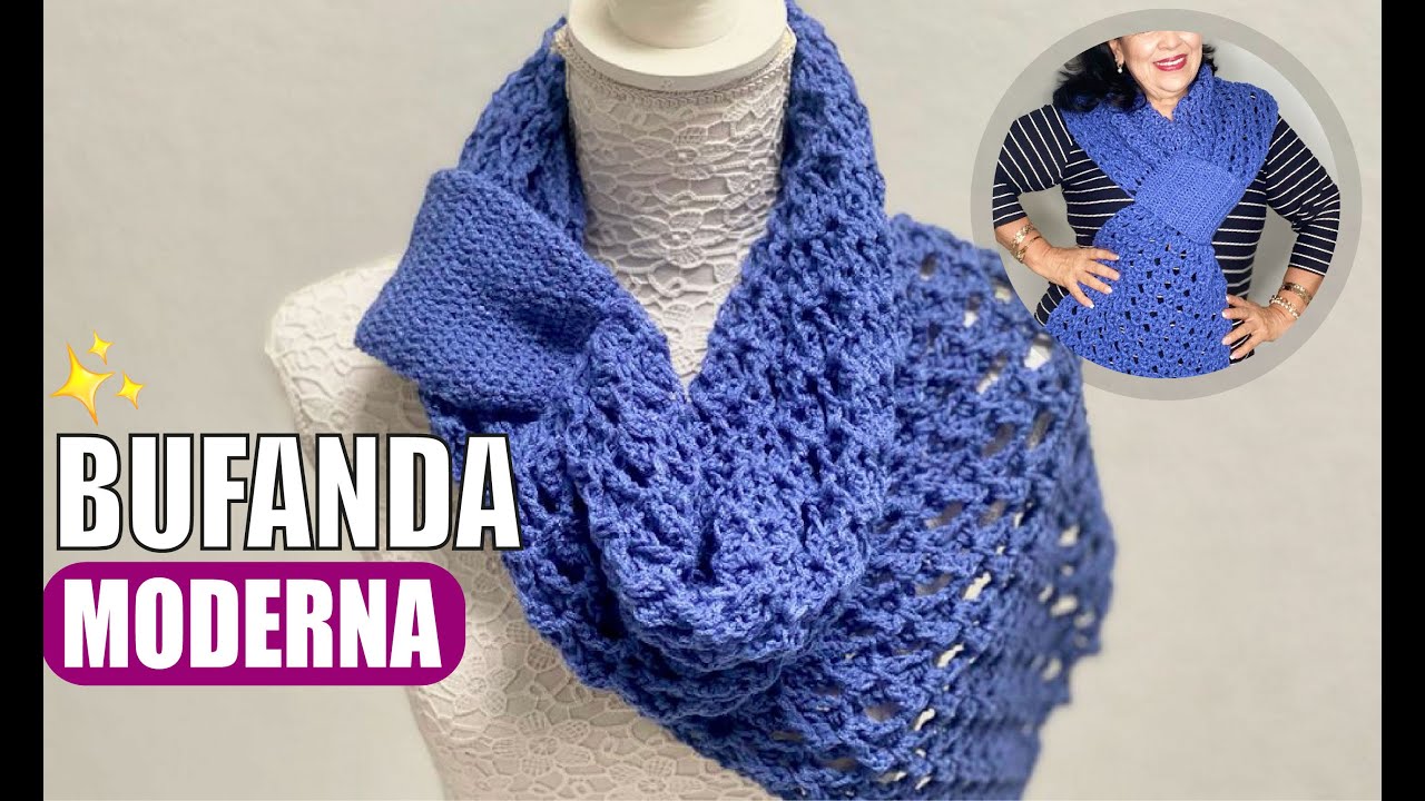 ⛄⛄ CÓMO TEJER UNA BUFANDA MODERNA - YO TEJO CON LAURA CEPEDA ⛄⛄