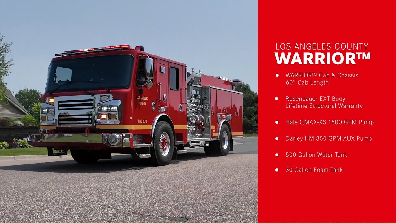 Los Angeles County's NEW Rosenbauer Pumpers - 15632