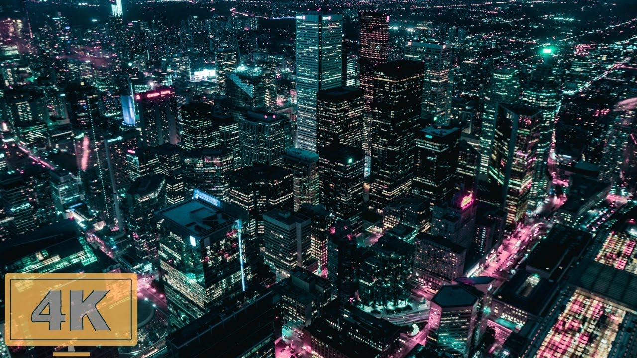 4K Ultra HD City and Skyscraper Drone Video 25 Min  + Chillout Music - Relaxation