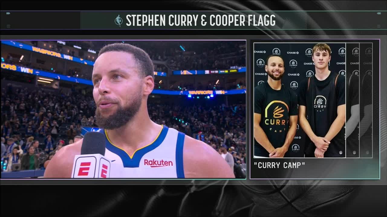 Steph Curry says Cooper Flagg is a 'true hooper' after Christmas win vs. Mavericks | NBA on ESPN