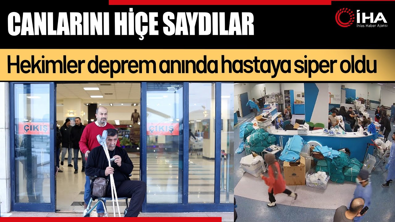 6 Şubat Depreminde Hekimler, canlarını hiçe sayarak hastaya siper oldu