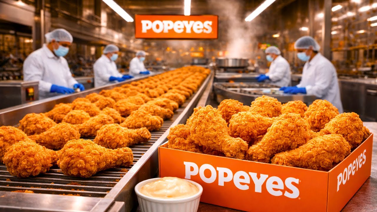 Inside The Factory That Makes Popeyes Chicken
