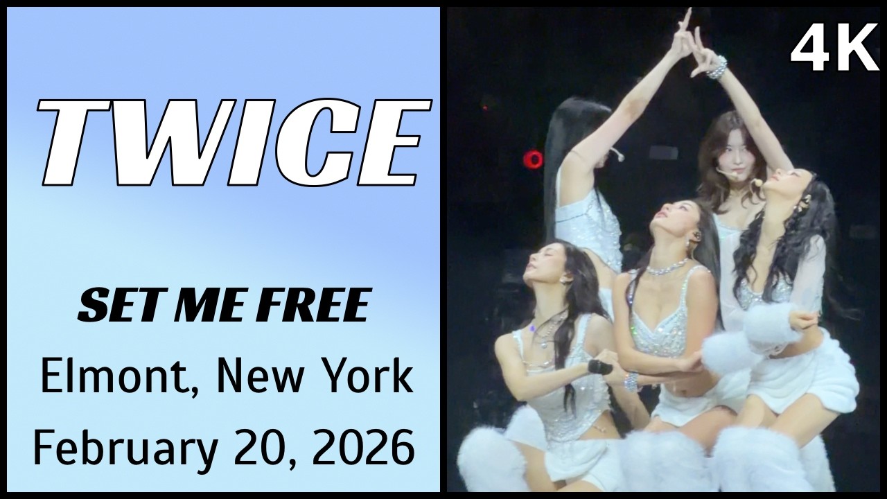 260220 트와이스 TWICE - SET ME FREE live @ UBS Arena, Elmont, NY 4K Fancam