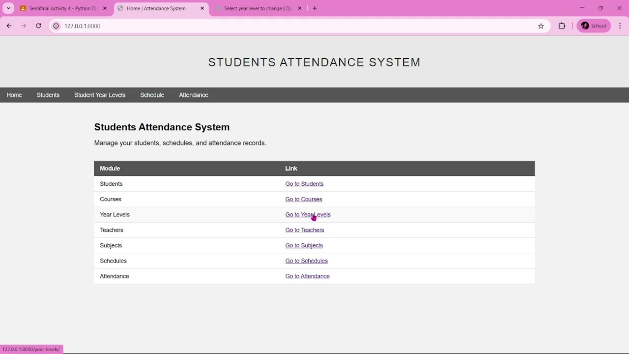 Semifinal Activity 4 - Python Django Admin and UI