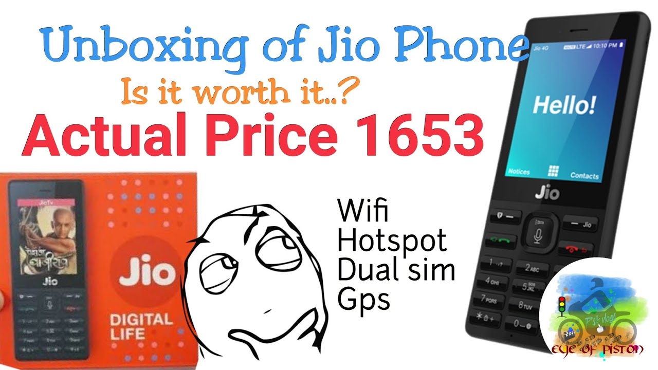 Jio phone received | unboxing and first look | Rs 1500 phone