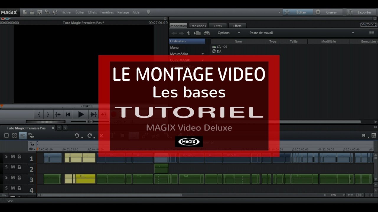 Le Montage Vidéo Facile - Tutoriel avec Magix Video deluxe 2015 Holivar