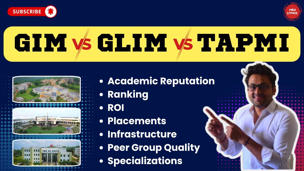 Confused b/w GIM vs Great Lakes vs TAPMI? Here's what fits you the best | MBA Litmus | Sudhanshu Sir