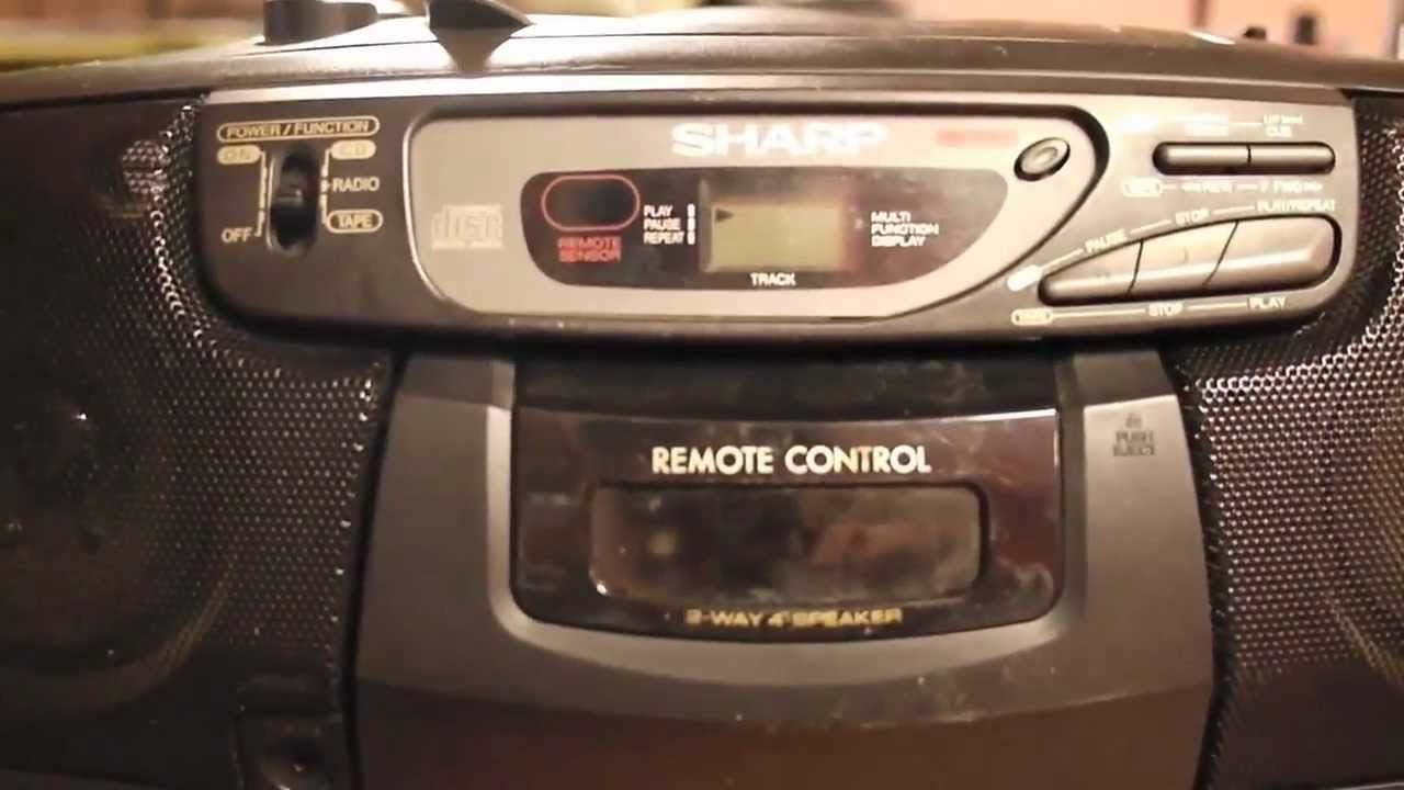 Sharp QT-CD130 stereo radio, CD, cassette player  repair. Disc read error, does not play CD problem