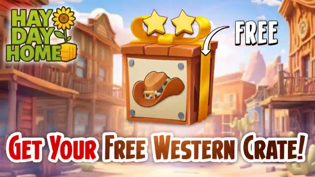 Second Free Western Crate with New Redeem Code! 🤠 #HayDay #RedeemCode #HaydayFreeGift #WesternCrate