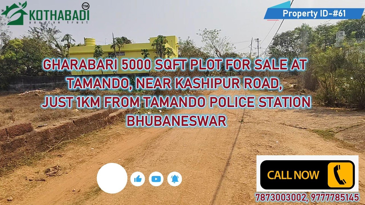 5000 Sqft Gharabari Plot in Tamando Bhubaneswar | Can Be Divided | Prime Location