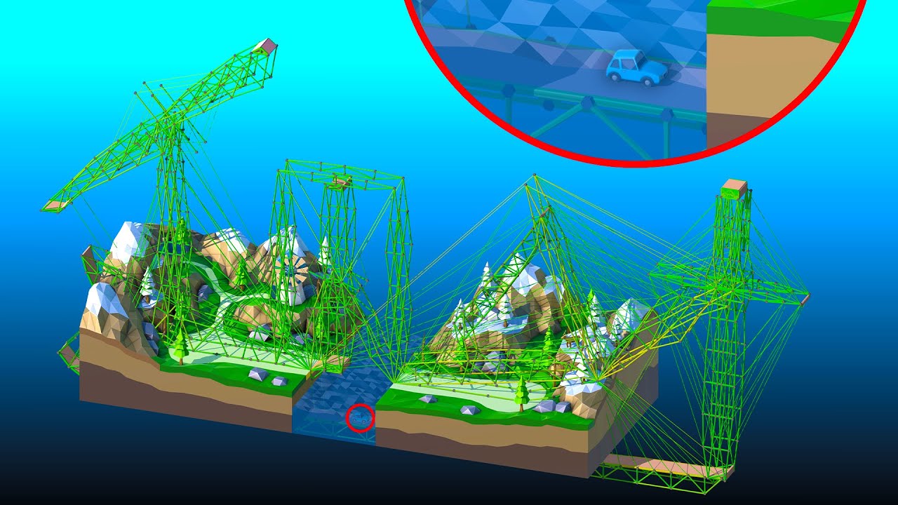 Diese Br&uuml;cke d&uuml;rfte nicht funktionieren&hellip; | Poly Bridge 2