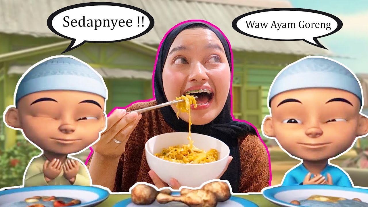 24 JAM MAKAN MAKANAN UPIN IPIN!!