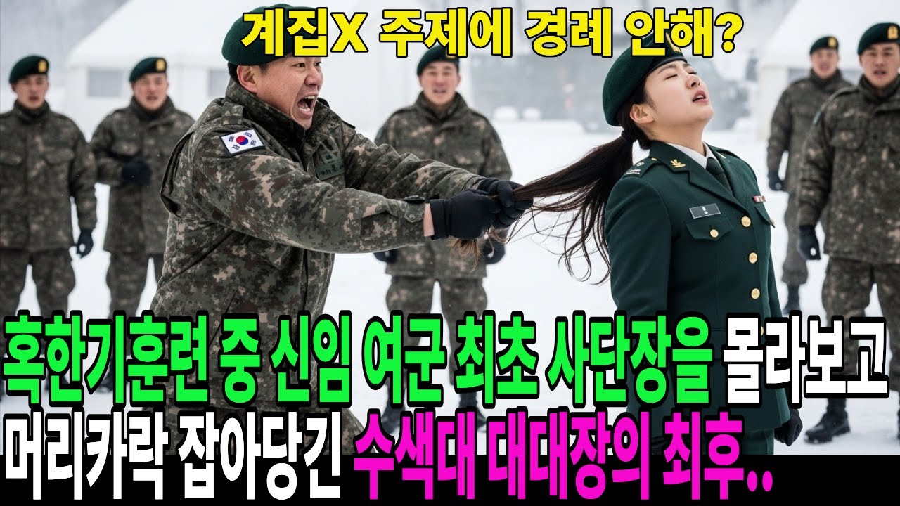 혹한기 훈련 중 ‘경례 안하냐?’ 신임 여군 최초 사단장을 몰라보고 머리카락 잡아당긴 수색대 대대장의 최후