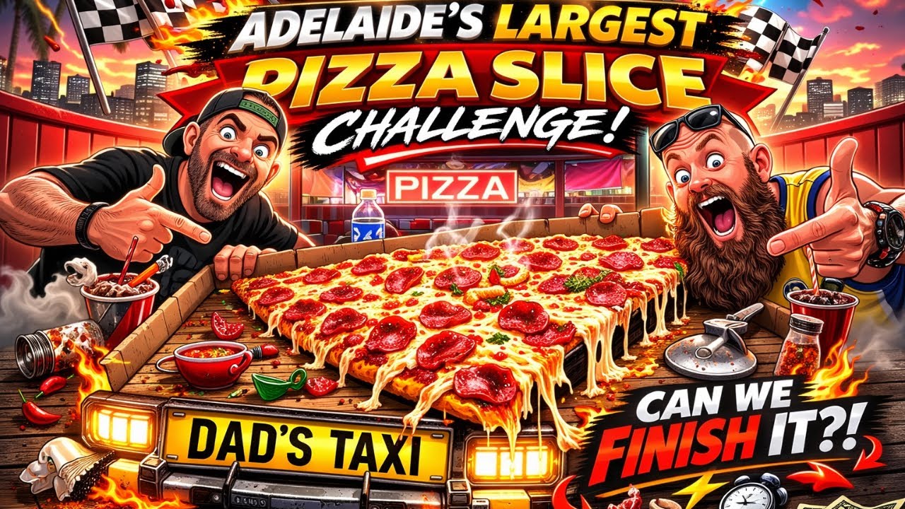 Adelaide’s Largest Pizza Slice Challenge  #Food #Pizza #AdelaideEats #Eating #ViralFood #shorts 