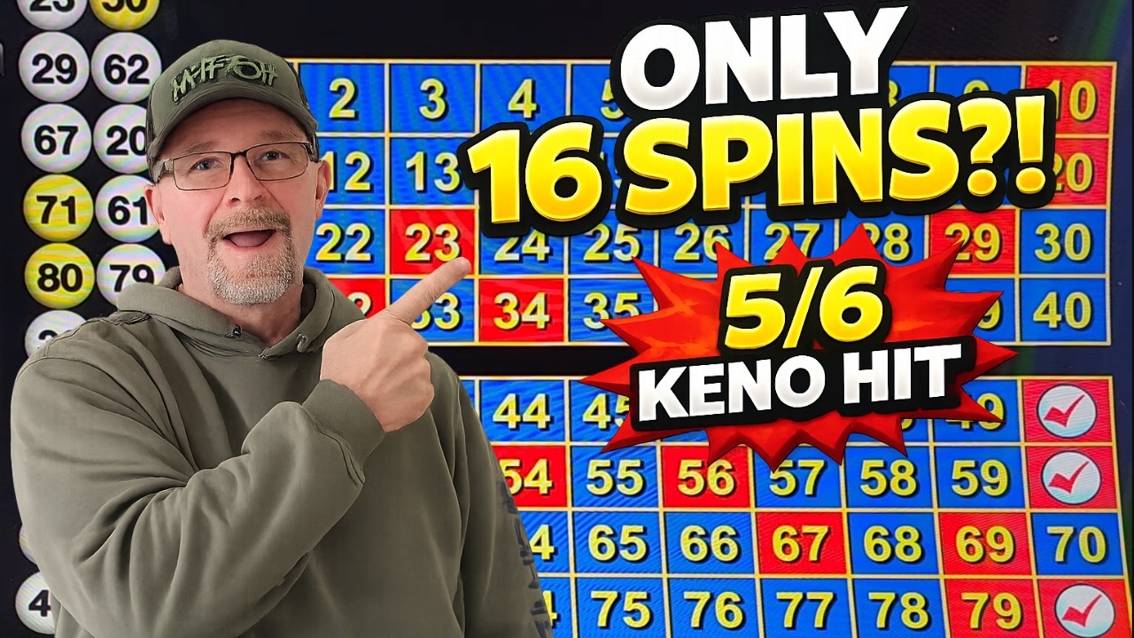 Can a $16 Ticket Turn Into Profit? 🎯 Keno Six Spot Test