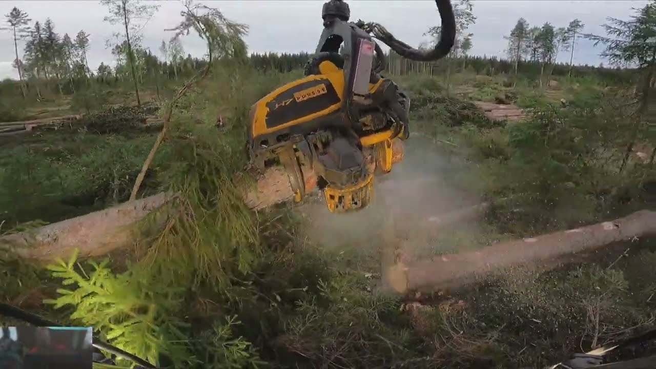 Tämän vuoden suurin avohakkuu tähän mennesä on loppusuoralla. Ponsse Scorpion K H7 AC FC