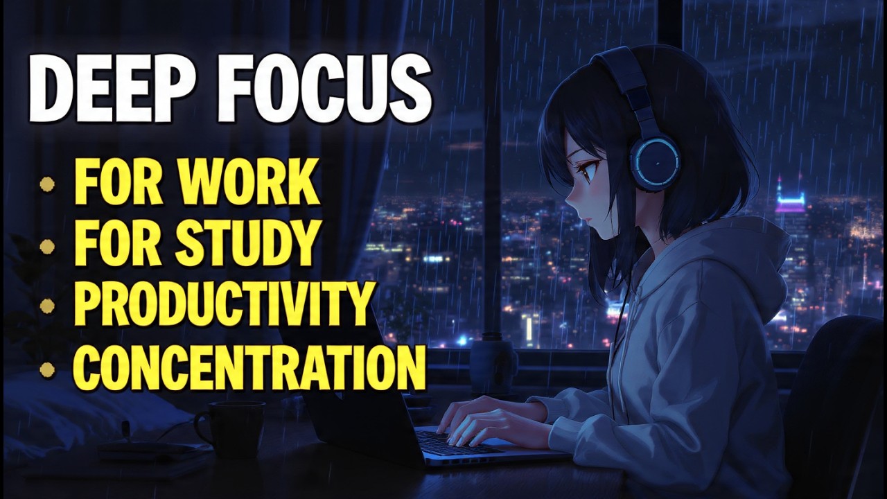 🔴 LIVE Productivity Music for Deep Work | Calm Ambient Background for Focus and Clarity