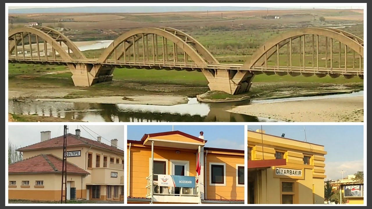BATMAN, DİYARBAKIR BÖLGESEL TREN YOLCULUĞU VE İSTASYON BİNALARI | REGIONAL TRAIN |