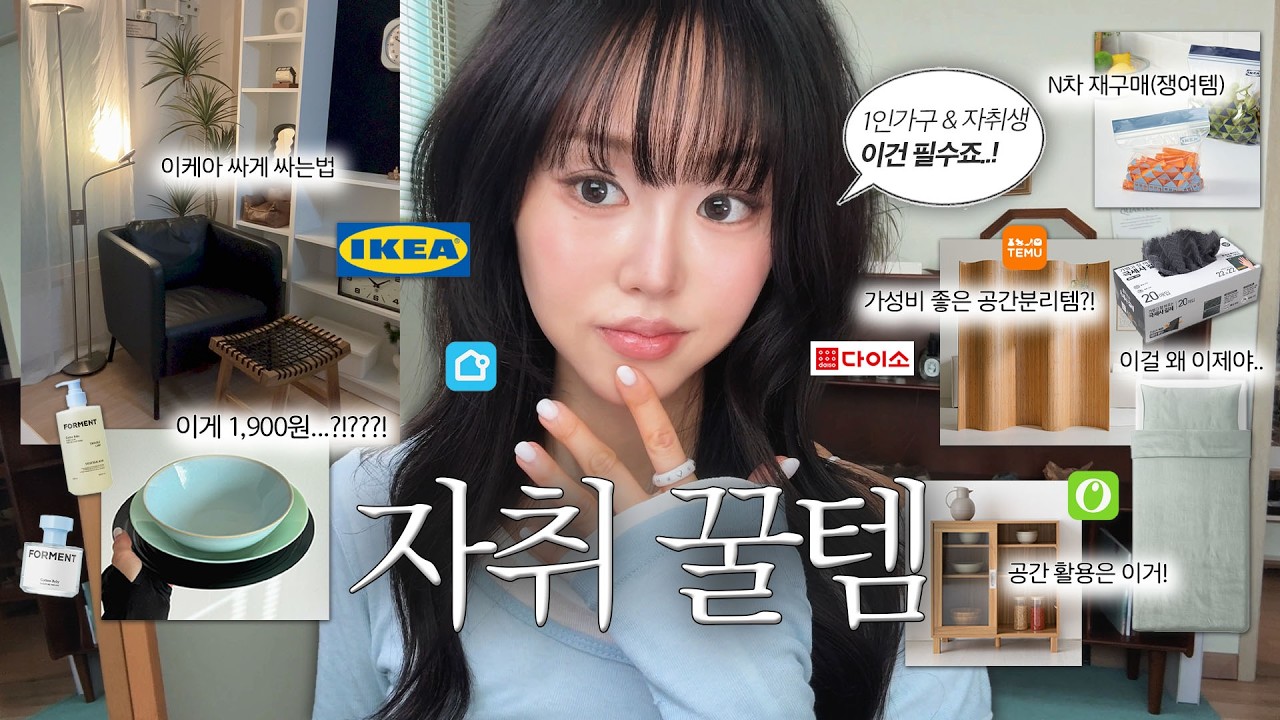 자취생 필수🏡 삶의질 떡상템 15개🔥 자취고수들이 추천한 제품! 이케아·다이소·오늘의집 올리브영 꿀템 모음