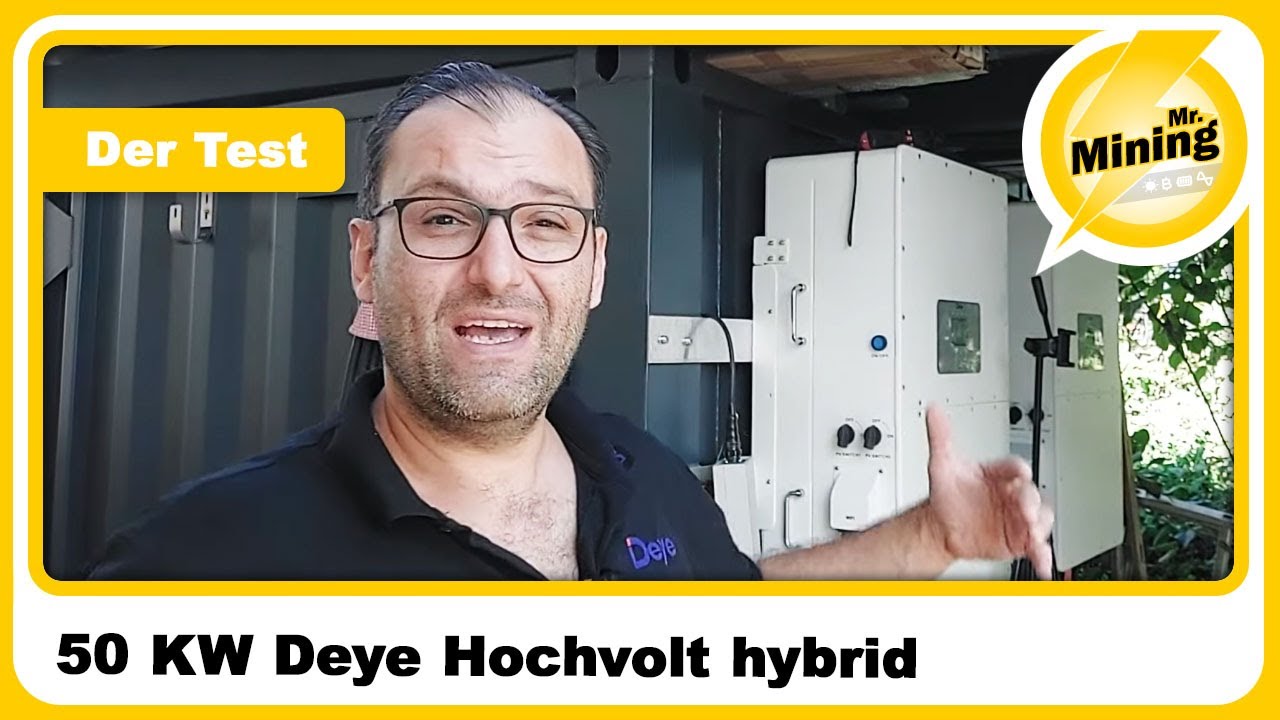 50 KW Deye Hochvolt hybrid Inverter Test