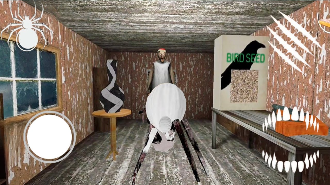 Playing as spider mom in granny house escape | granny mod menu 
