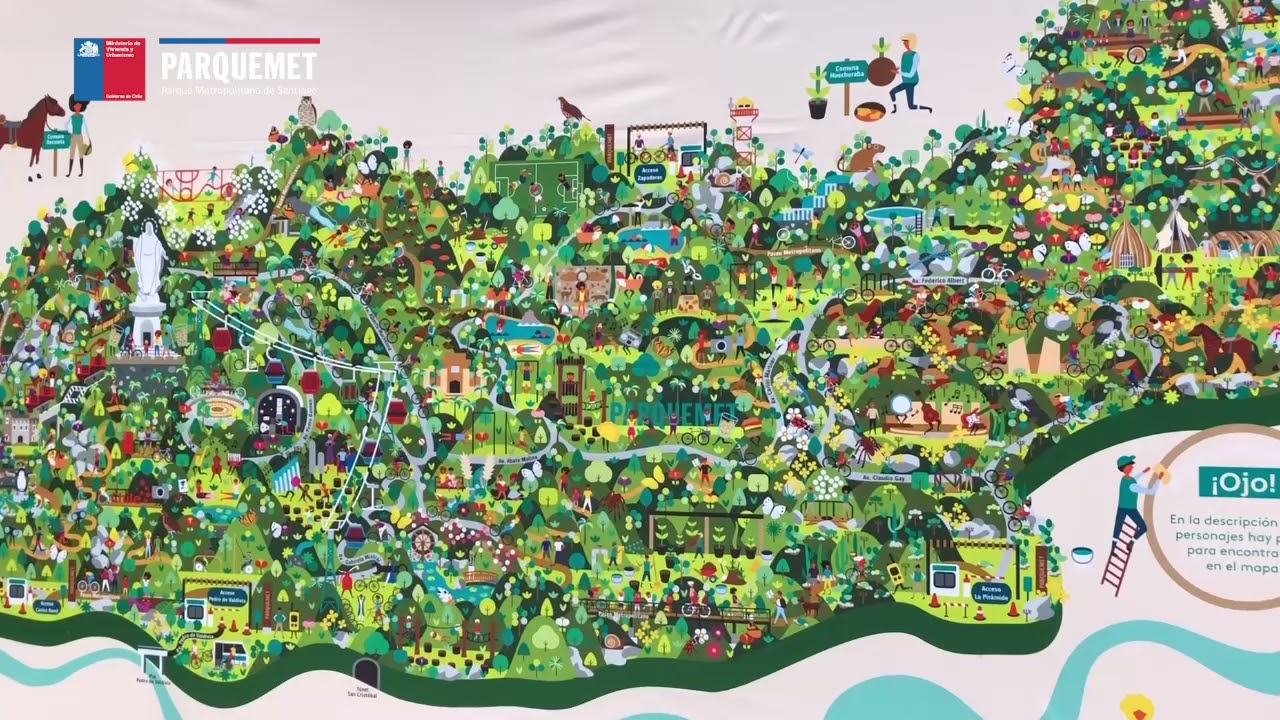 Mapa ilustrado de Parquemet Mappin