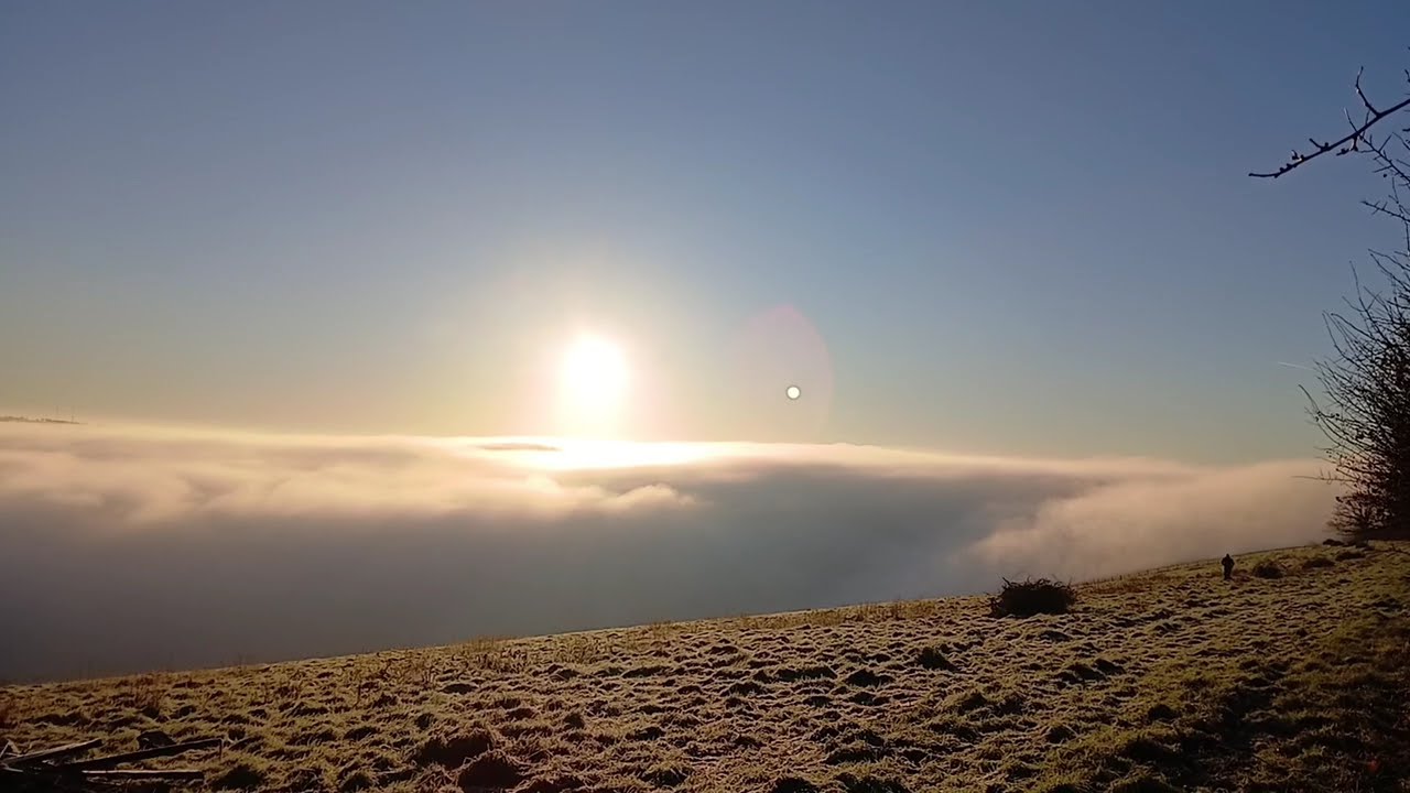 Old Winchester Hill in the Fog