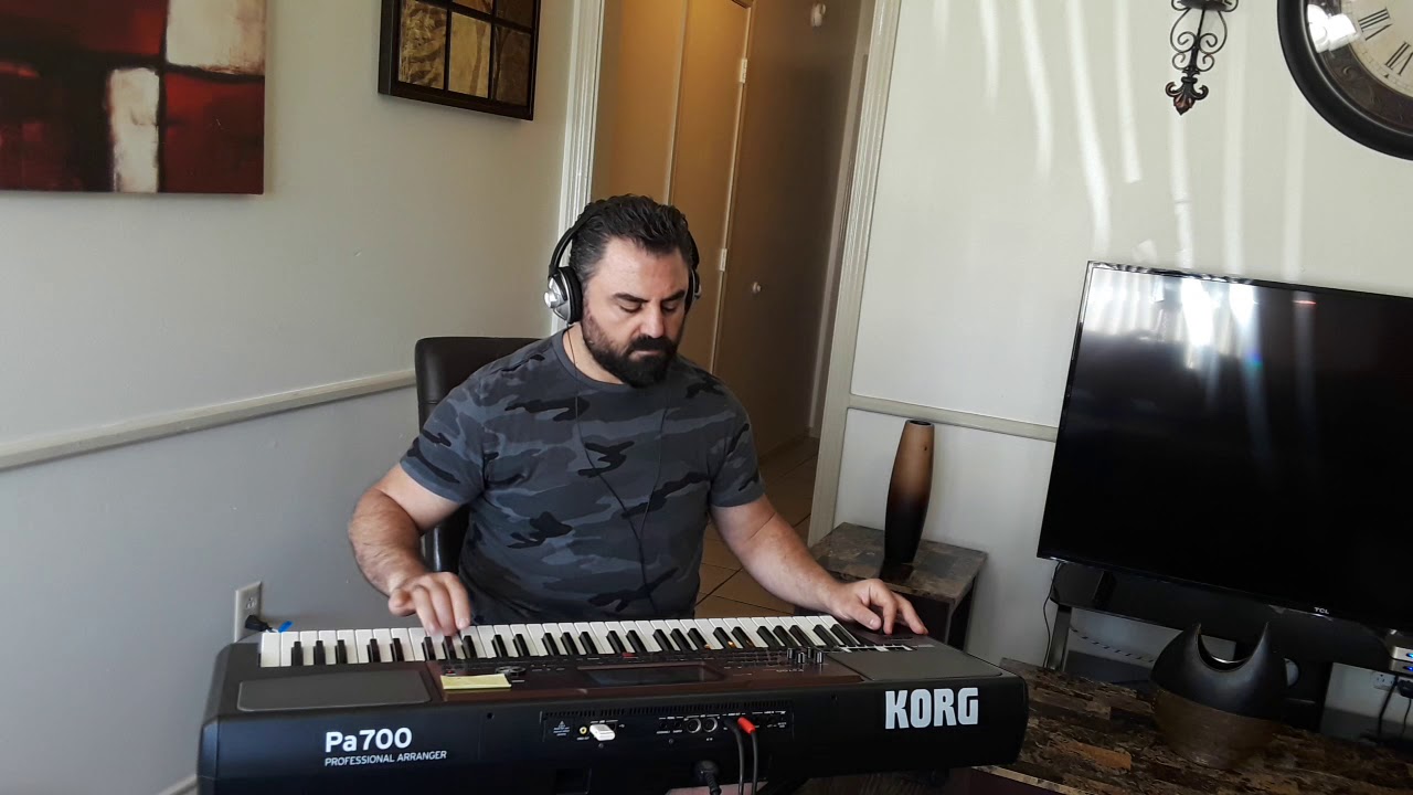 Korg pa700 oriental عزف ميدلي طربي على دولاب بيات الره