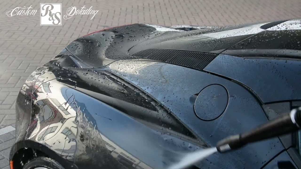 Water behavior Modesta BC-04 nano-Titanium glass coating