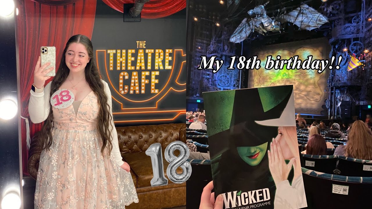 My 18th birthday vlog! 🎉 London Christmas decorations, Wicked musical and the Theatre Cafe Diner 🎭