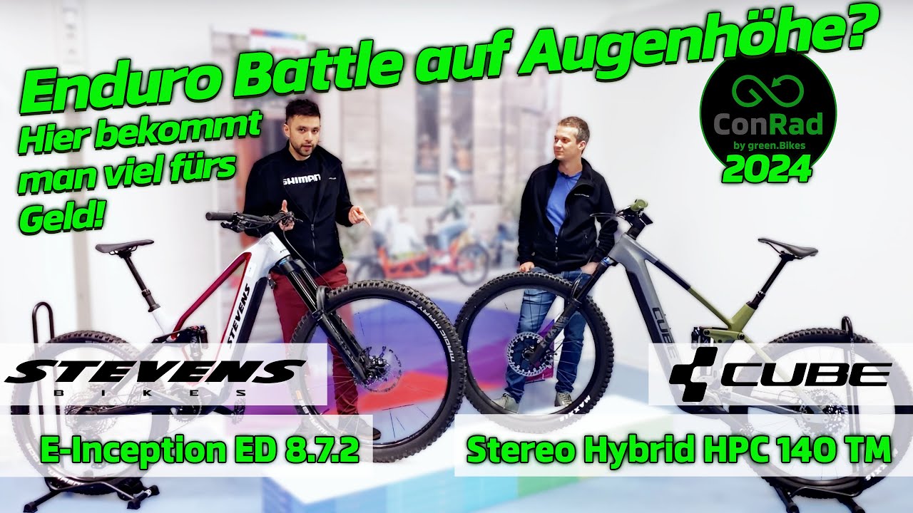 Cube Stereo Hybrid 140 HPC TM vs Stevens E-Inception ED 8.7.2 GTF