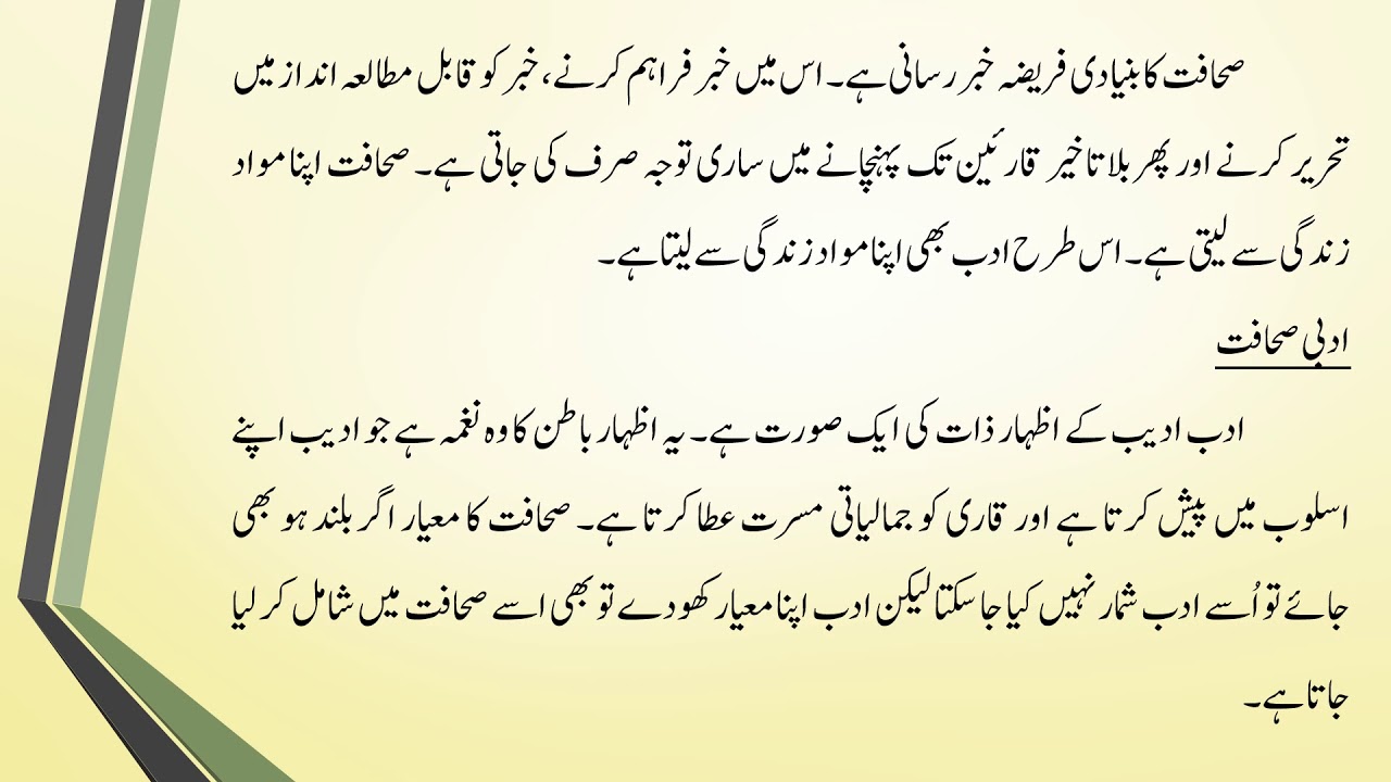 Sahafat Aur Adbi Sahafat - For BS & MA(Urdu)