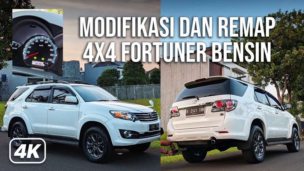 DYNO TEST REMAP FORTUNER BENSIN 4X4 KM 8000 BIAR MAKIN CIAMIK DAN IRIT MODIFIKASI EUROHAUZ JUGA JON