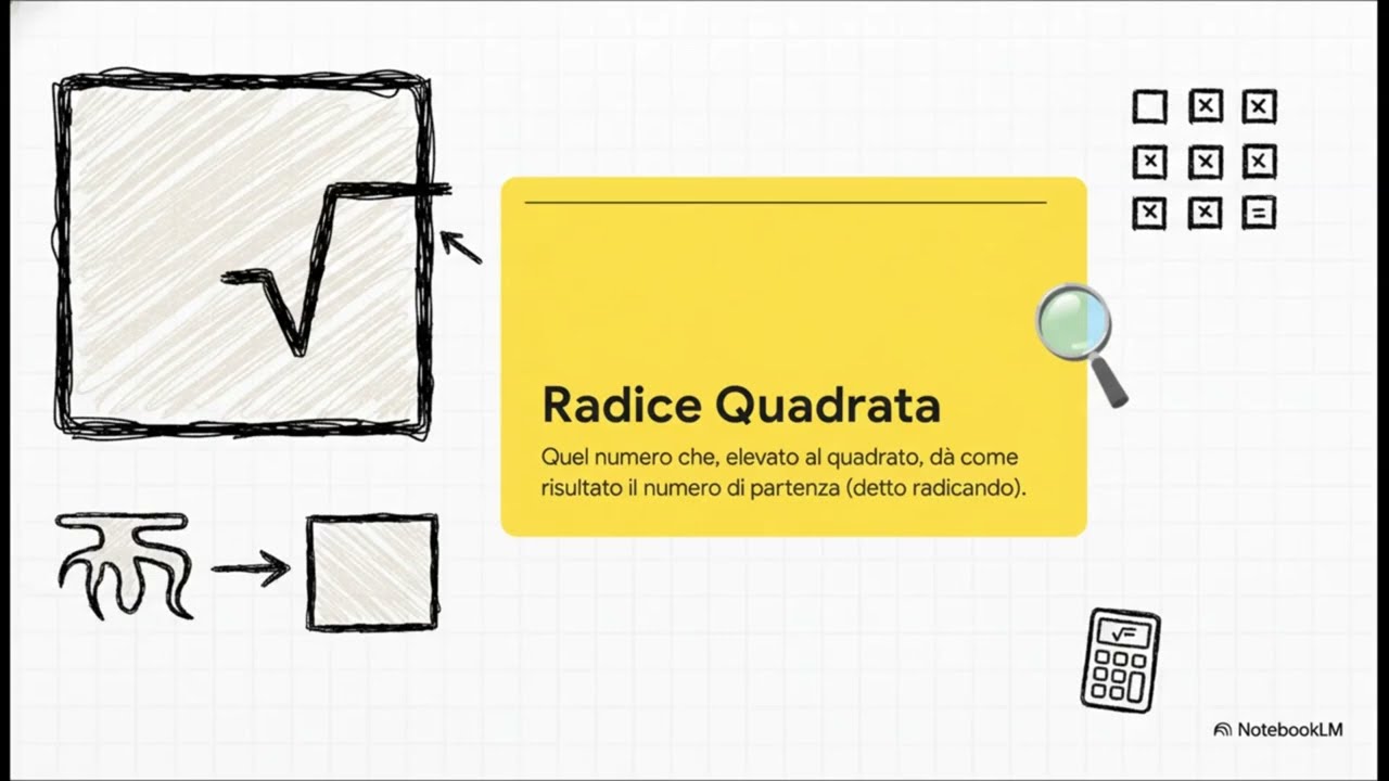 Estrazione Radice quadrata, seconda media